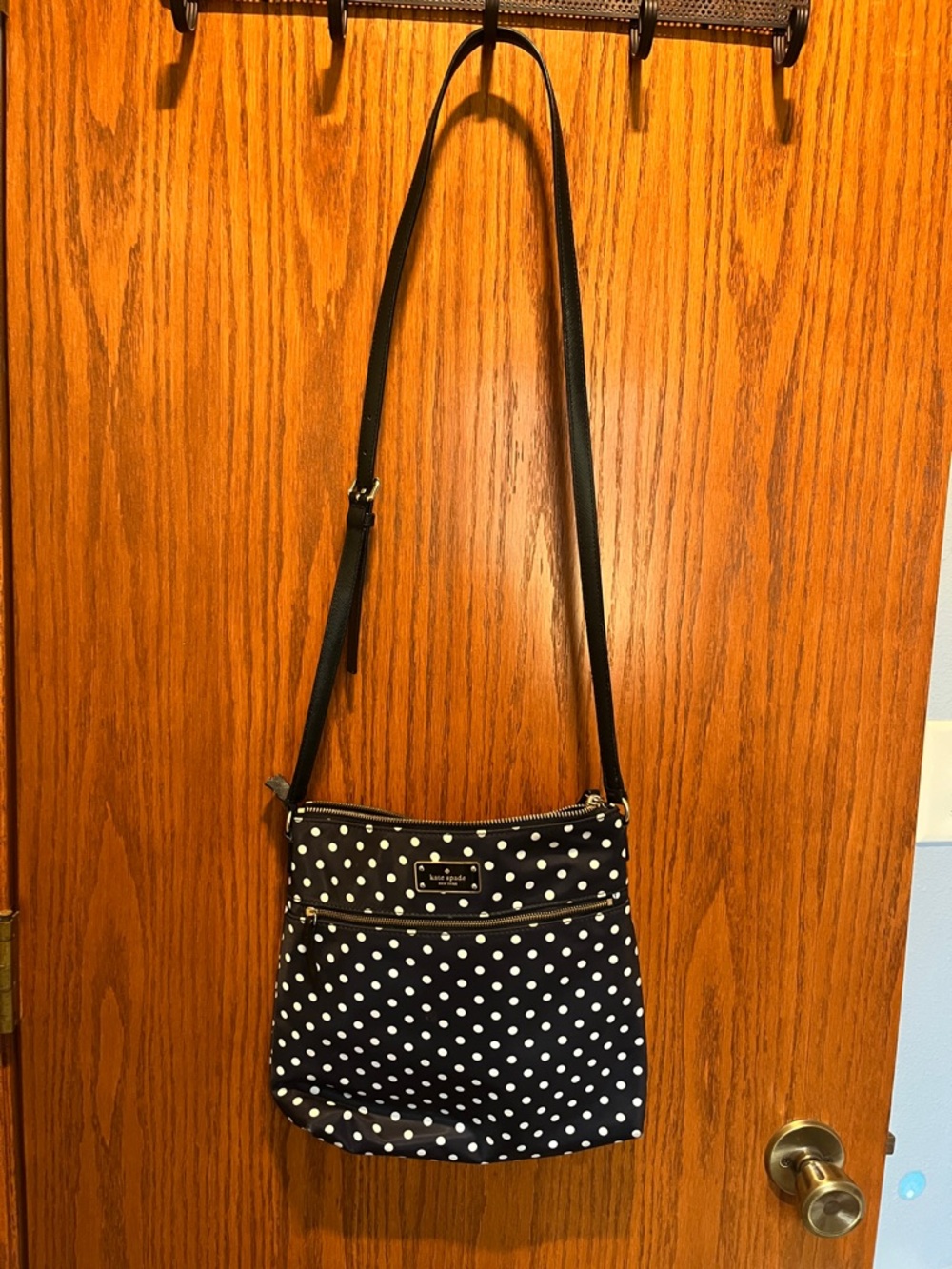 kate spade Black and White Polka Dot Crossbody Bag - Picture 8 of 10